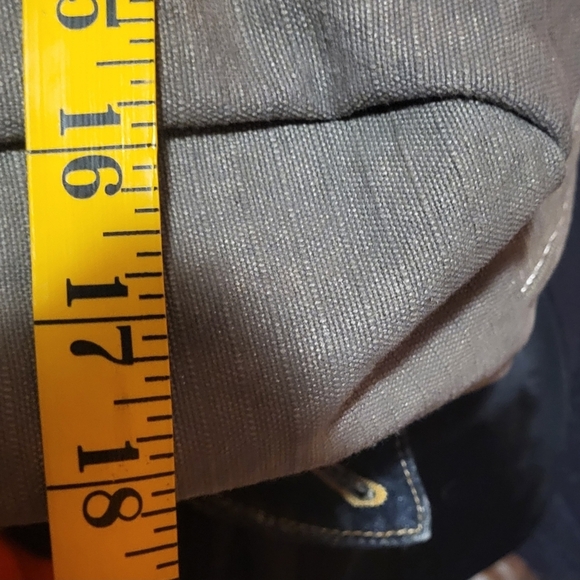 Jute/Cotton Slouchy Tote Bag With Suede Handles Made In India - Picture 9 of 10